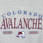NHL (Lee) - Colorado Avalanche Embroidered Sweatshirt 1990s X-Large Vintage Retro Hockey