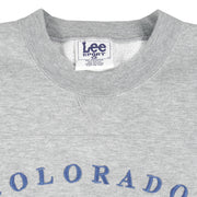 NHL (Lee) - Colorado Avalanche Embroidered Sweatshirt 1990s X-Large Vintage Retro Hockey