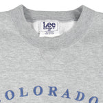 NHL (Lee) - Colorado Avalanche Embroidered Sweatshirt 1990s X-Large Vintage Retro Hockey