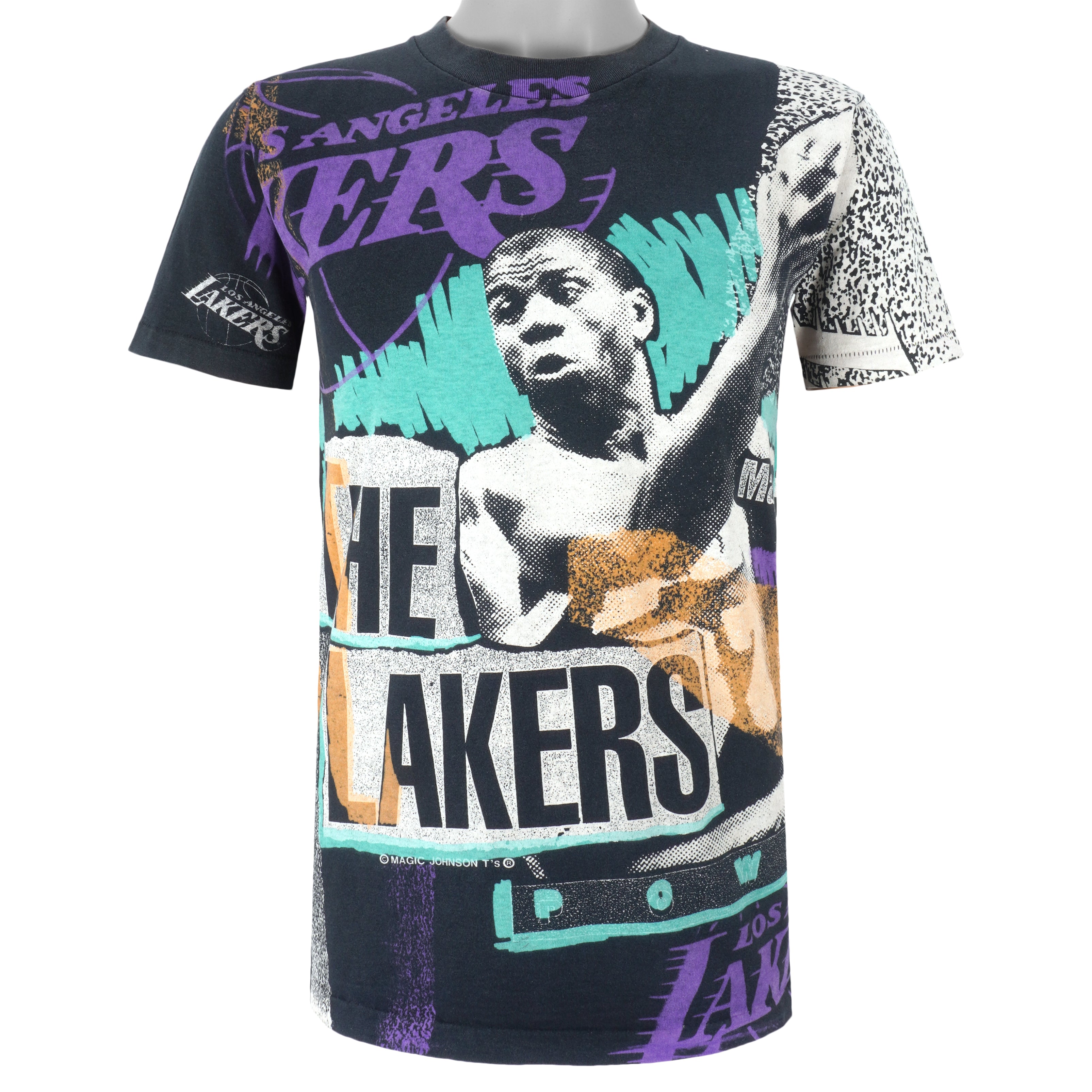 LOS ANGELES LAKERS MAGIC JOHNSON VINTAGE 90s CHAMPION NBA