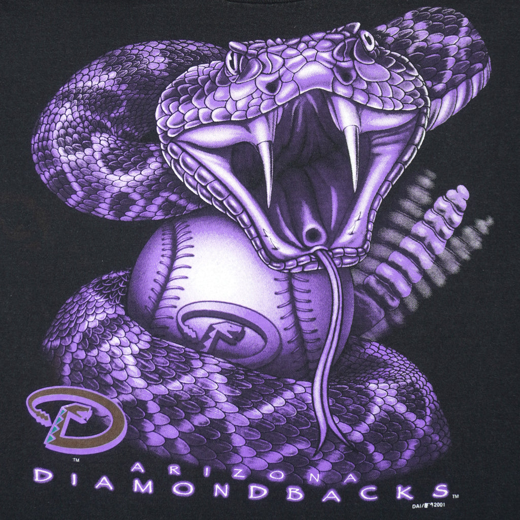 MLB (Delta) - Arizona Diamondbacks T-Shirt 2001 Large Vintage Retro Baseball