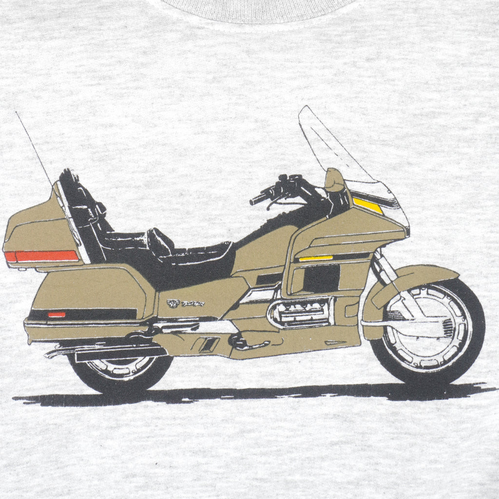Vintage (Jerzees) - Honda Gold Wing Motorcycle Sweatshirt 1990s X-Large Retro 