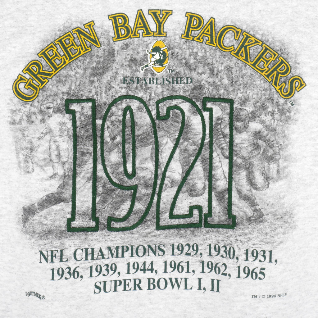 NFL (Nutmeg) - Green Bay Packers Crew Neck Sweatshirt 1994 X-Large Vintage Retro Football