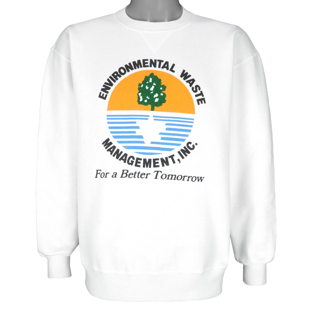 Vintage - Environmental Waste Crew Neck Sweatshirt 1990s X-Large Vintage Retro