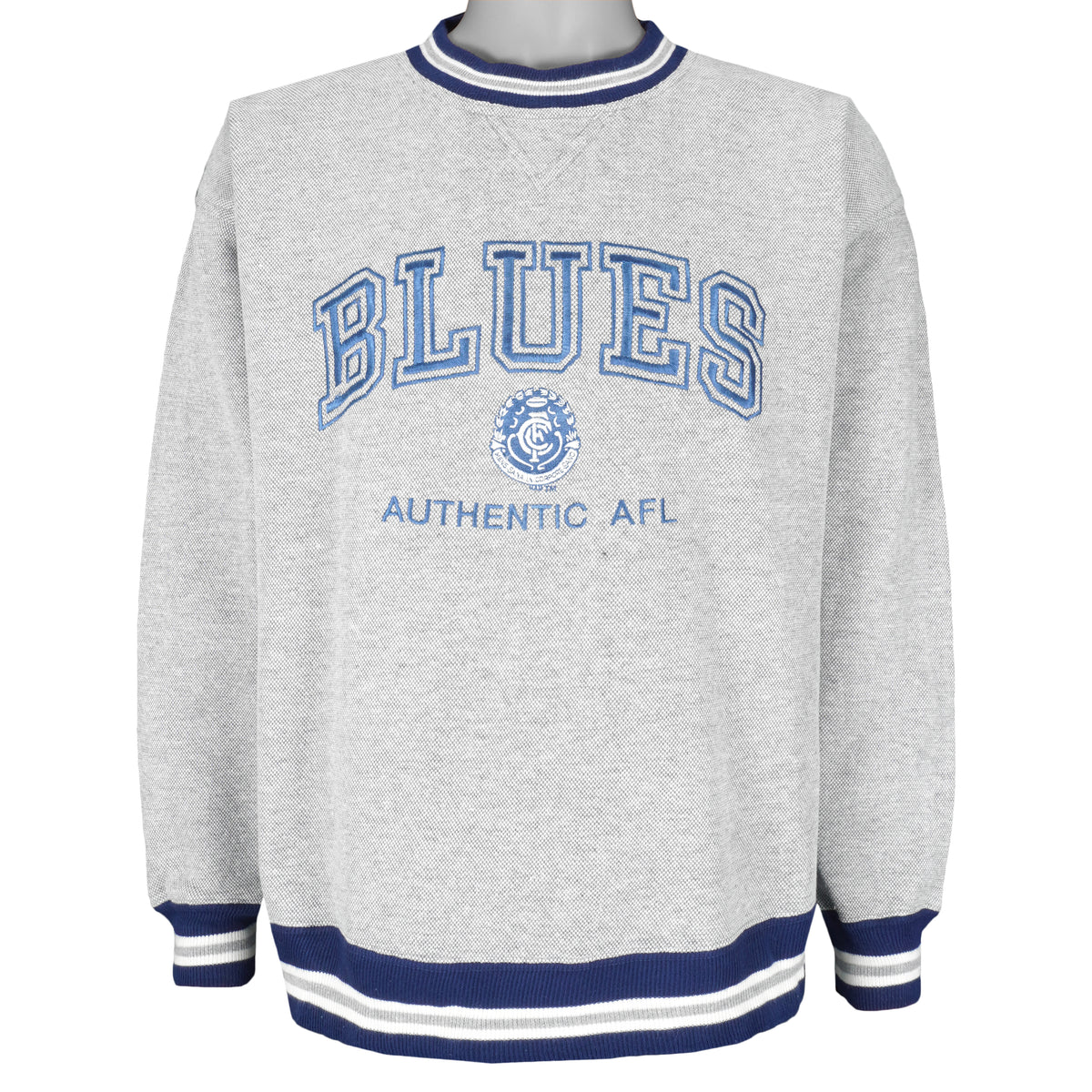 Vintage - Carlton Blues Football Club Sweatshirt 1990s Small Vintage Retro Football