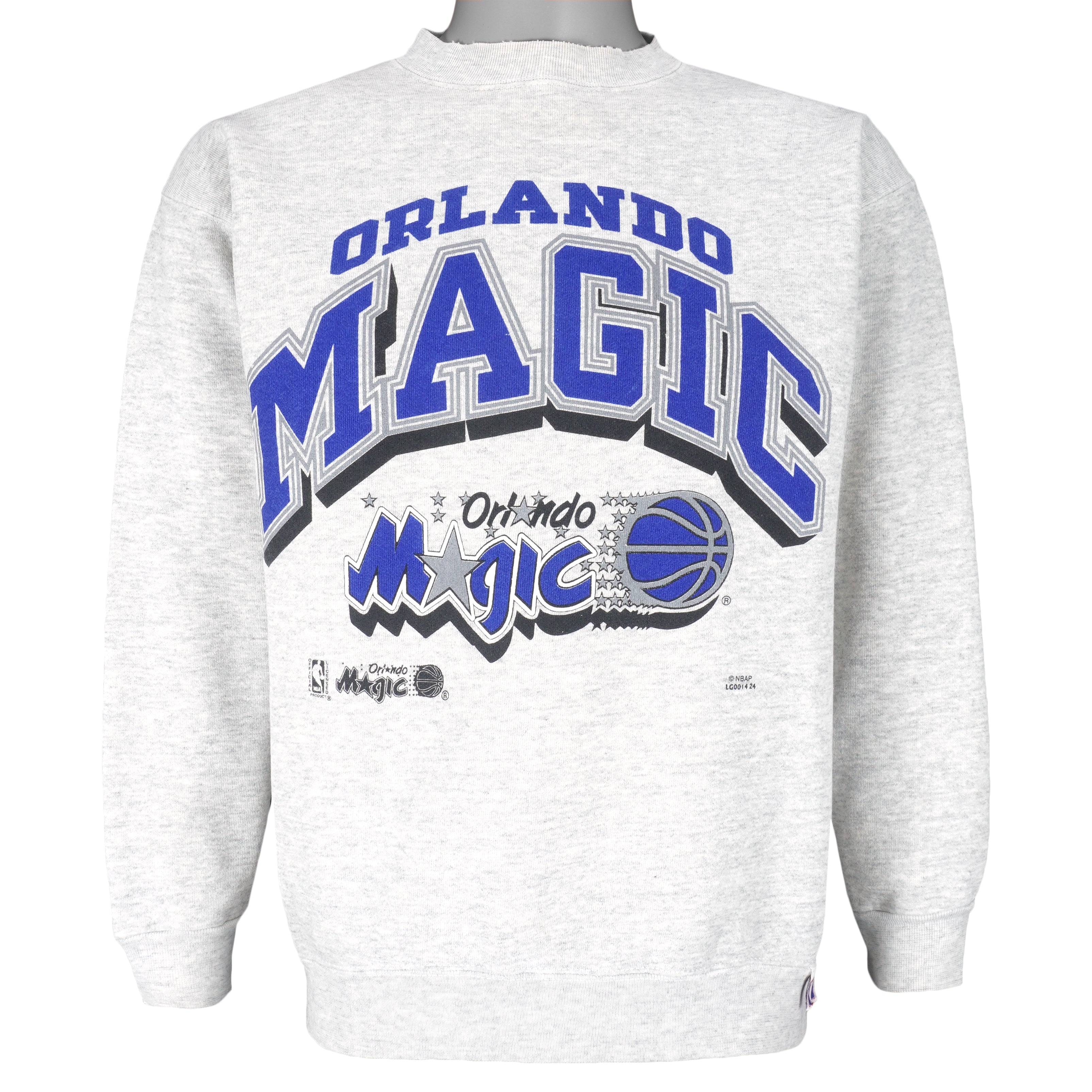 NBA (Logo 7) - Orlando Magic Crew Neck Sweatshirt 1990s Large Vintage Retro Basketball