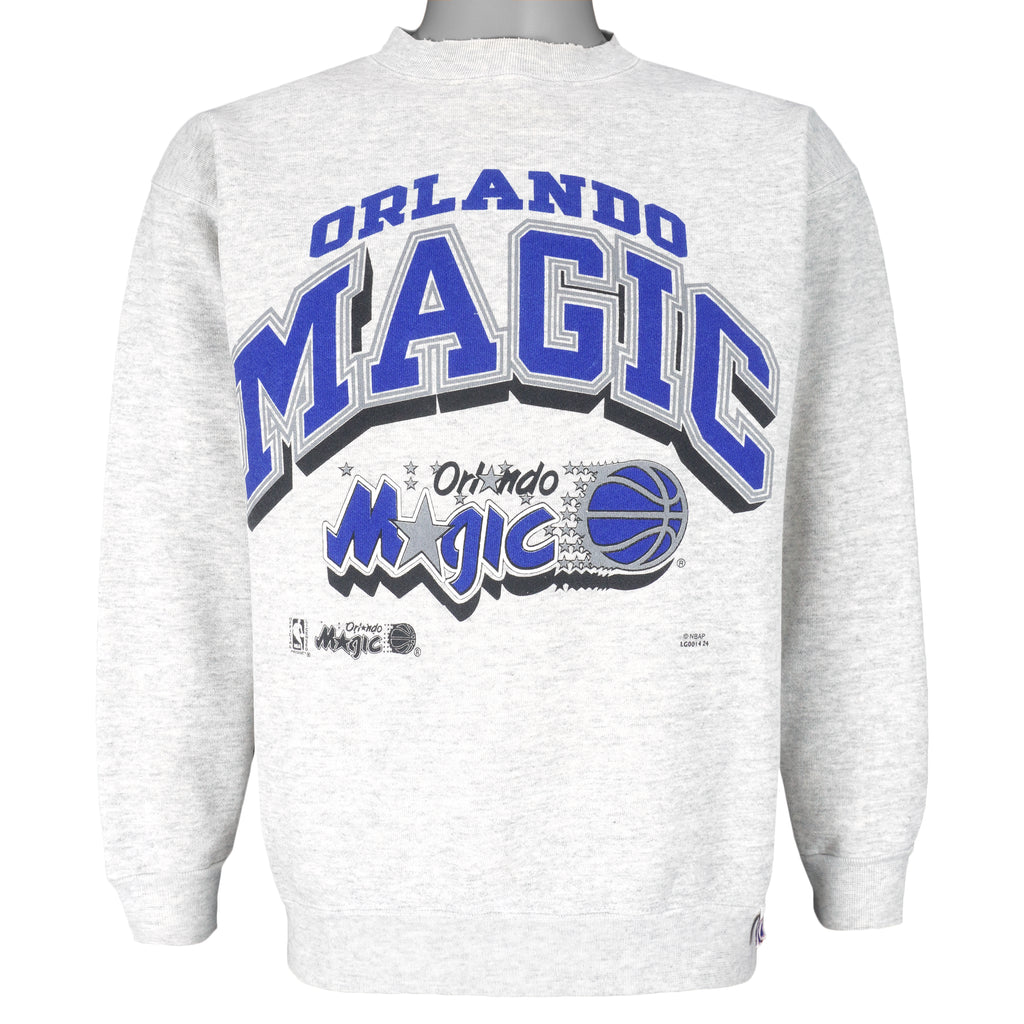 NBA (Logo 7) - Orlando Magic Crew Neck Sweatshirt 1990s Large Vintage Retro Basketball