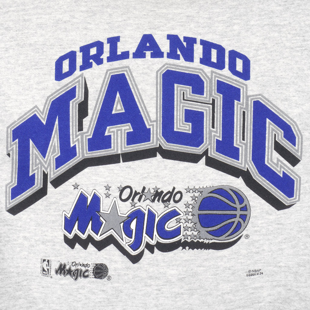 NBA (Logo 7) - Orlando Magic Crew Neck Sweatshirt 1990s Large Vintage Retro Basketball