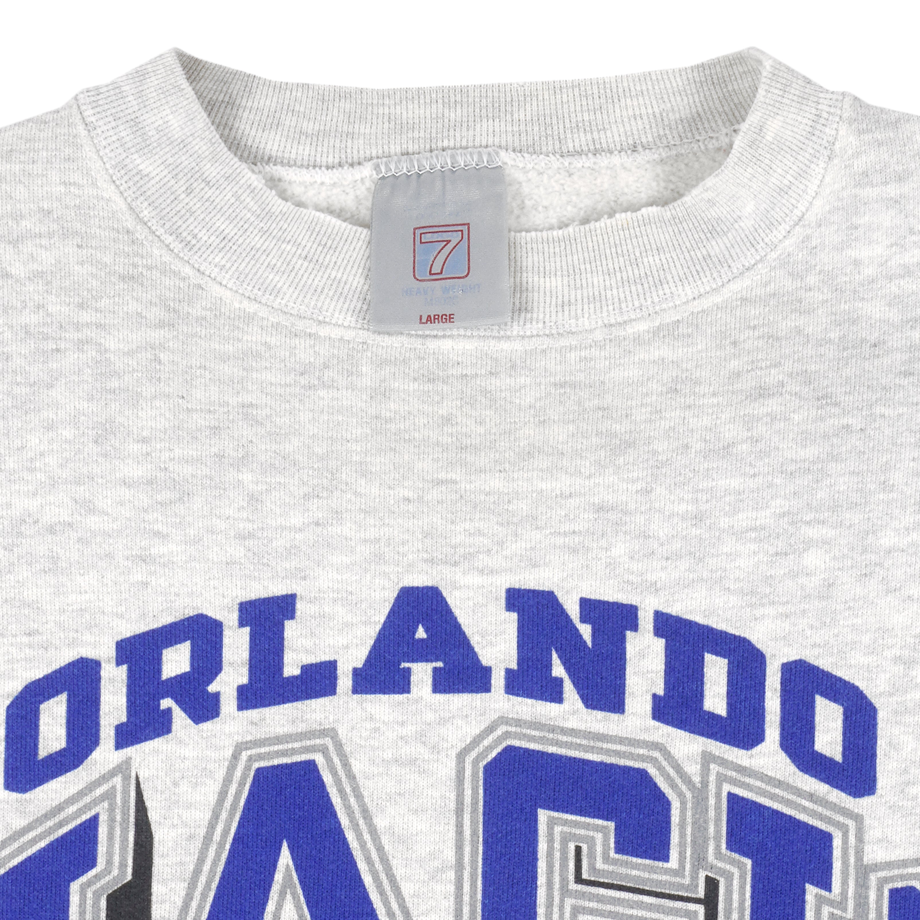 NBA (Logo 7) - Orlando Magic Crew Neck Sweatshirt 1990s Large Vintage Retro Basketball