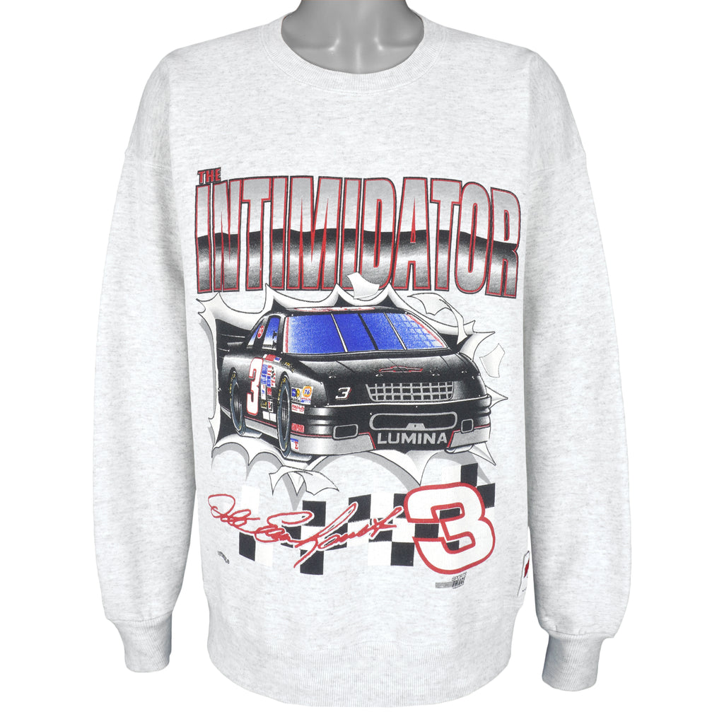 NASCAR (Nutmeg) - Dale Earnhardt, The Intimidator Sweatshirt 1990s X-Large Vintage Retro