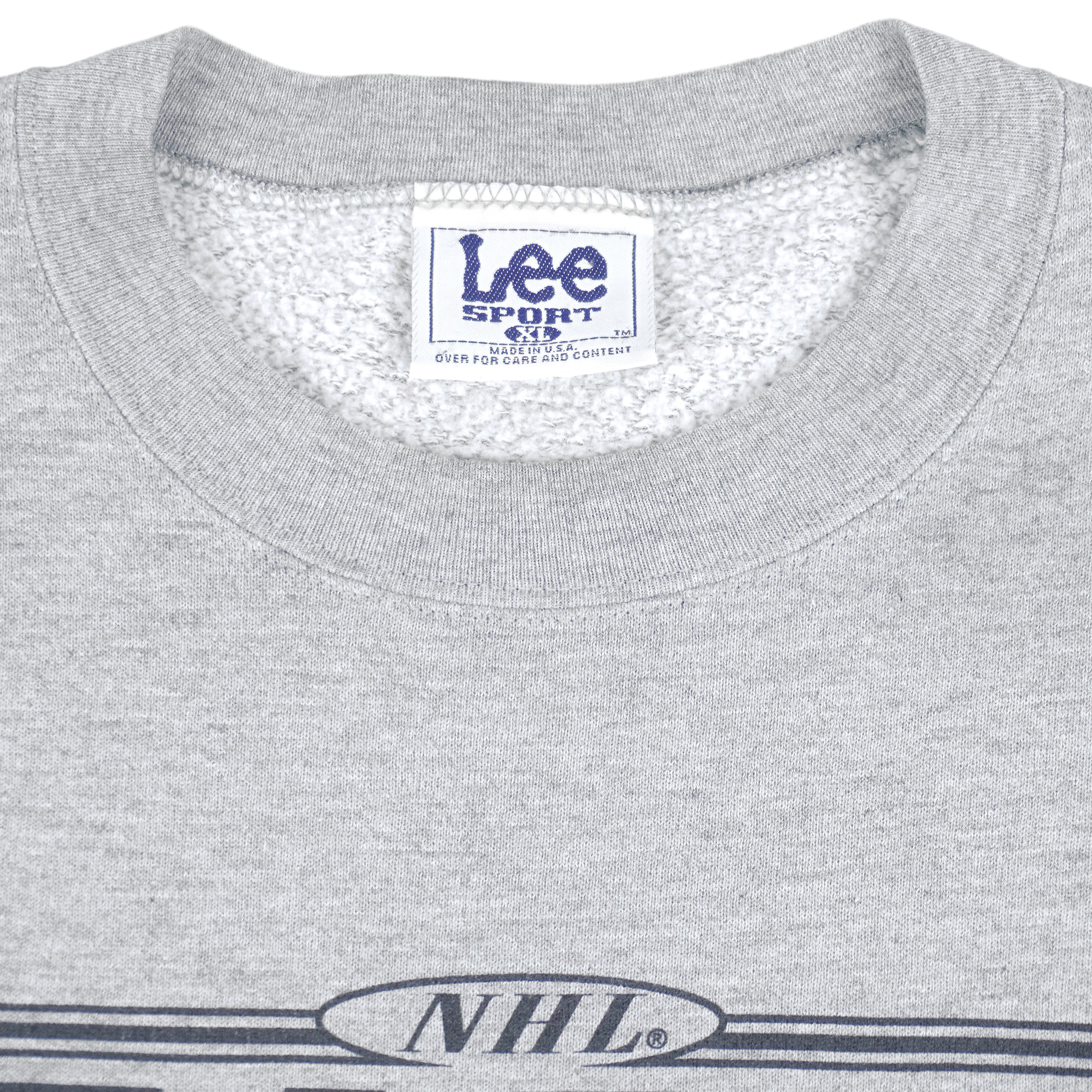 NHL (Lee) - San Jose Sharks Crew Neck Sweatshirt 1990s X-Large Vintage Retro Hockey