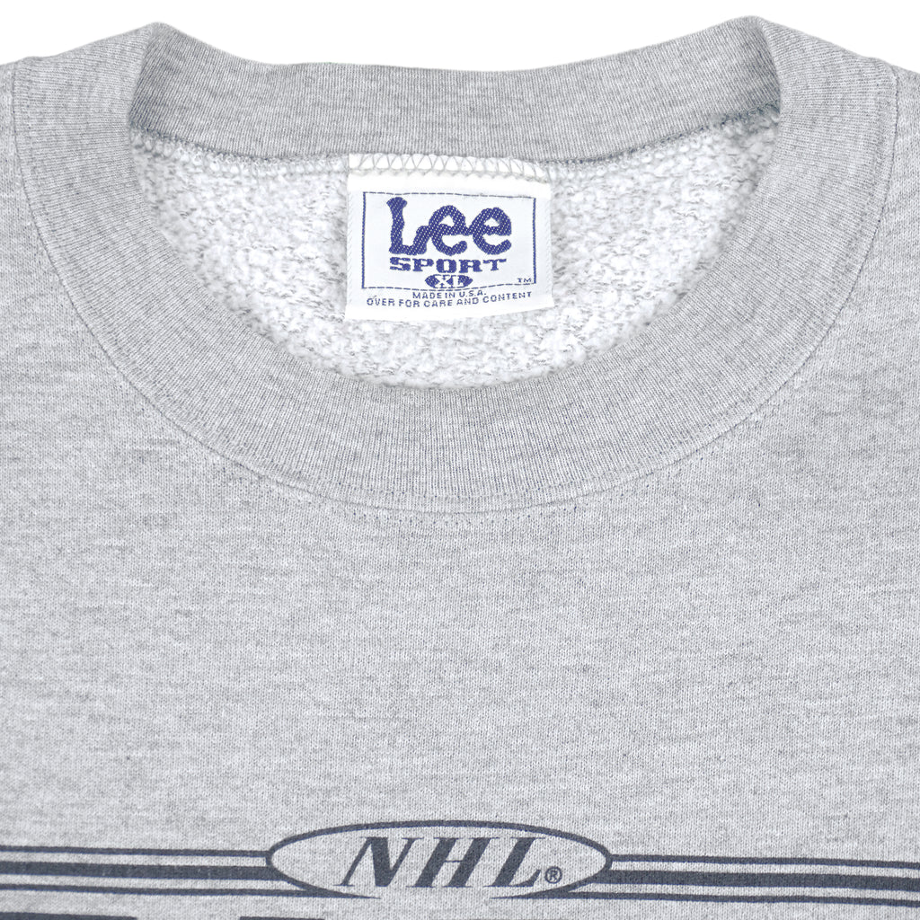 NHL (Lee) - San Jose Sharks Crew Neck Sweatshirt 1990s X-Large Vintage Retro Hockey