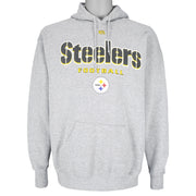 NFL (Lee)- Pittsburgh Steelers Hooded Sweatshirt 1990s X-Large Vintage Retro