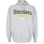 NFL (Lee)- Pittsburgh Steelers Hooded Sweatshirt 1990s X-Large Vintage Retro
