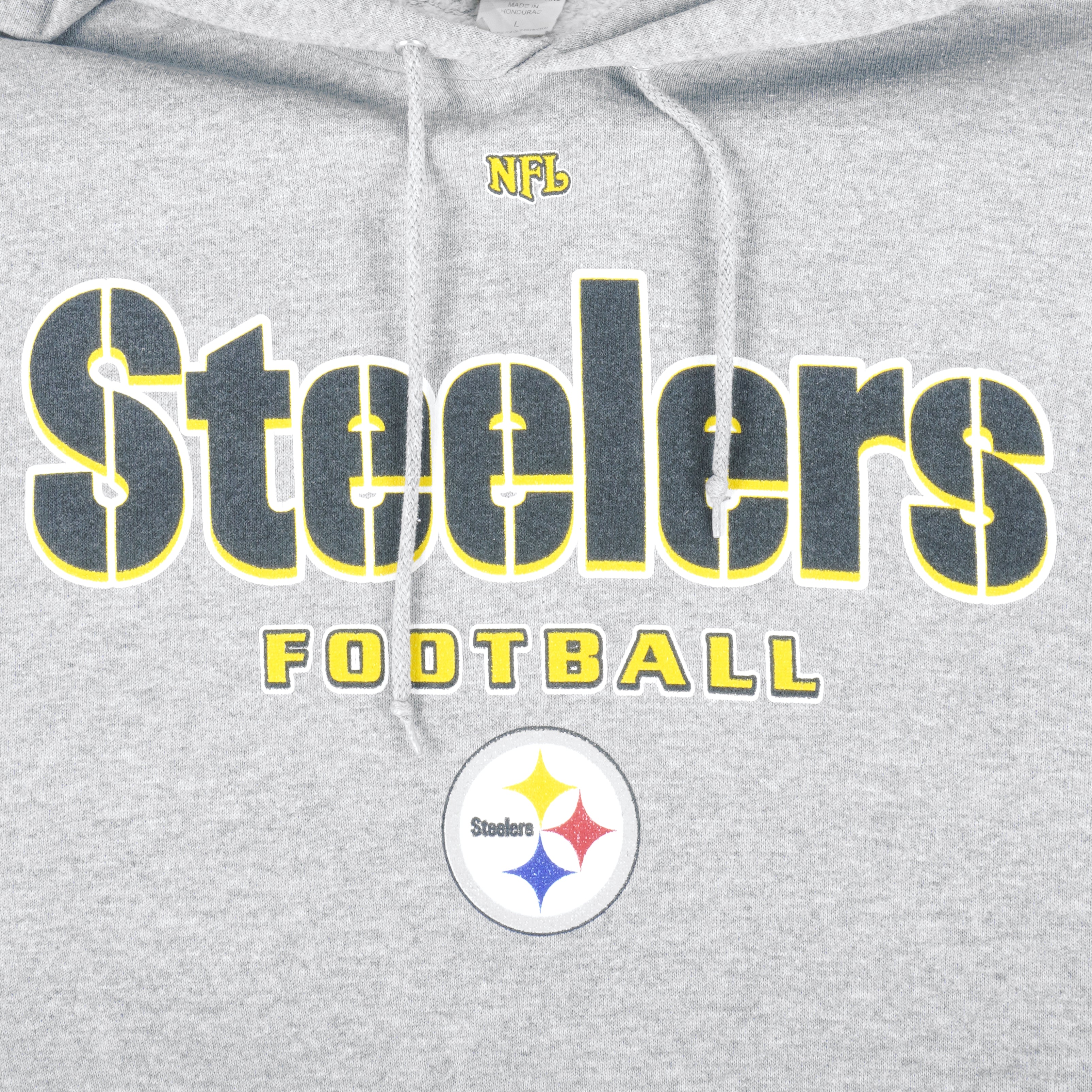 NFL (Lee)- Pittsburgh Steelers Hooded Sweatshirt 1990s X-Large Vintage Retro
