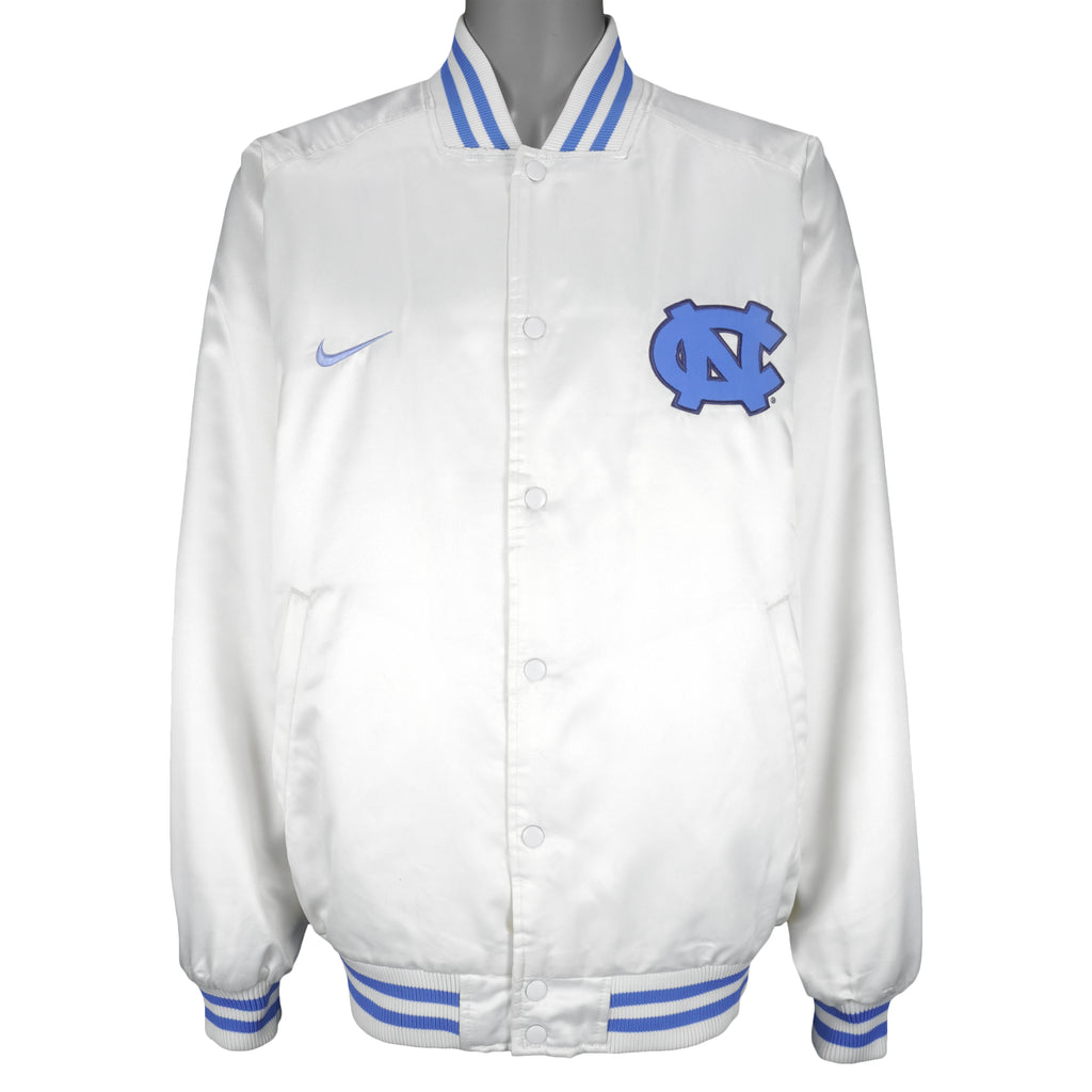 Nike - Carolina Tar Heels Satin Jacket 1990s Large Vintage Retro Football