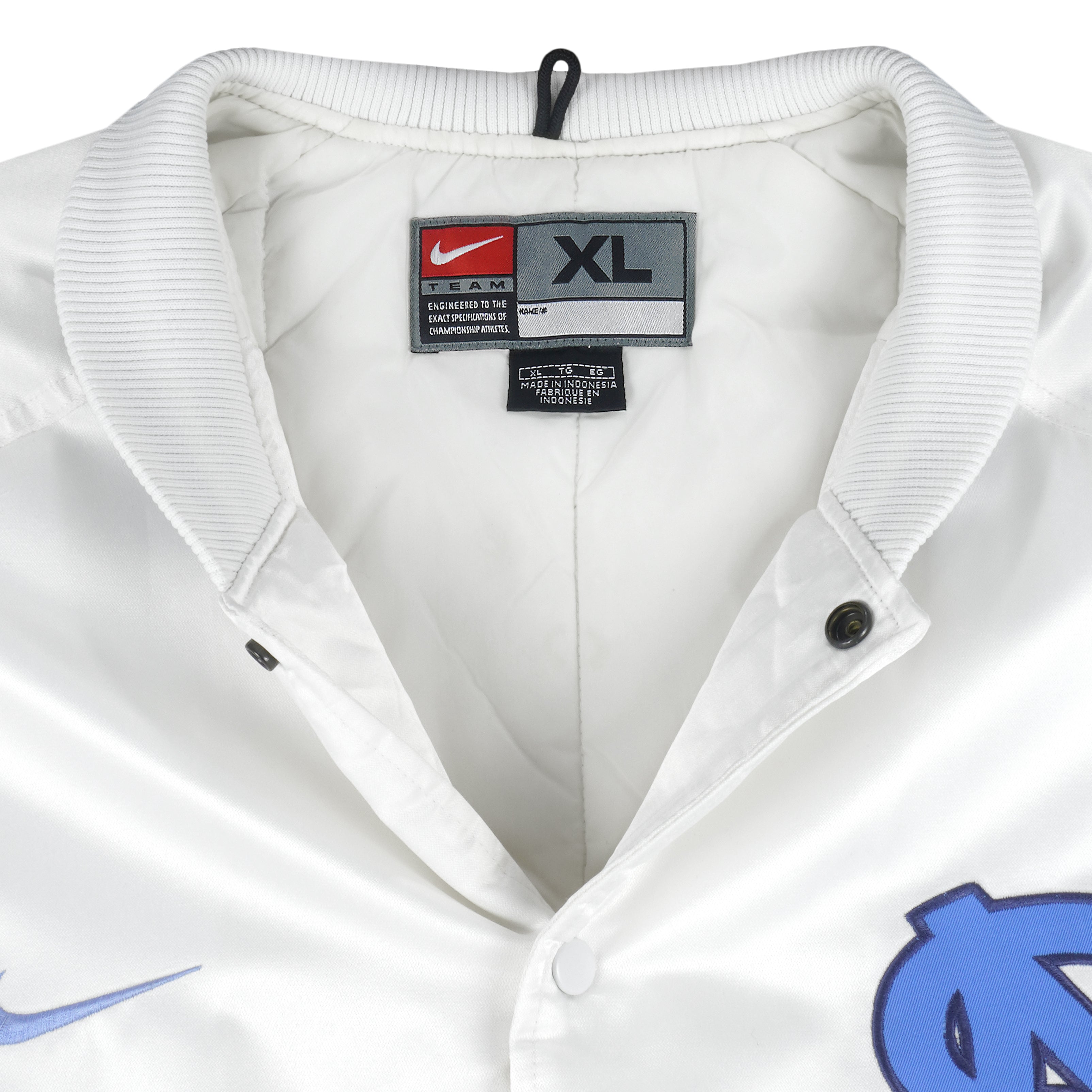 Nike - Carolina Tar Heels Satin Jacket 1990s Large Vintage Retro Football