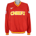 Reebok - Kansas City Chiefs Pullover Windbreaker 1990s Large Vintage Retro Football