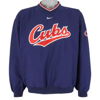 Nike - Chicago Cubs Pullover Windbreaker 1990s Medium