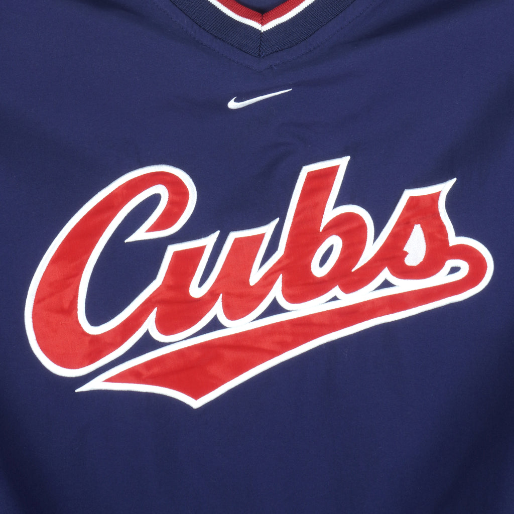 Nike - Chicago Cubs Pullover Windbreaker 1990s Medium Vintage Retro Baseball
