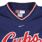 Nike - Chicago Cubs Pullover Windbreaker 1990s Medium Vintage Retro Baseball