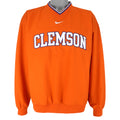 Nike - Orange Clemson Tigers Embroidered Windbreaker 1990s Large Vintage Retro College