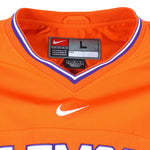 Nike - Orange Clemson Tigers Embroidered Windbreaker 1990s Large Vintage Retro College