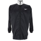 Nike - Black & White Spell-Out Windbreaker 1990s Medium Youth