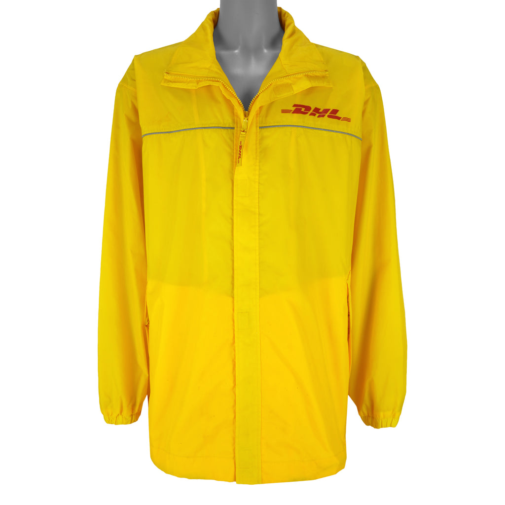 Vintage - Yellow DHL Spell-Out Jacket 1990s Large Vintage Retro