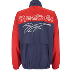 Reebok - Big Logo Zip-Up Windbreaker 1990s Large Vintage Retro