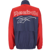Reebok - Big Logo Zip-Up Windbreaker 1990s Large Vintage Retro