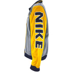 Nike - Grey Embroidered Zip-Up Jacket 1990s Medium Vintage Retro