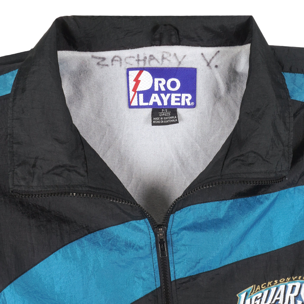 NFL (Pro Player) - Jacksonville Jaguars Zip-Up Windbreaker 1990s Small Vintage Retro Football