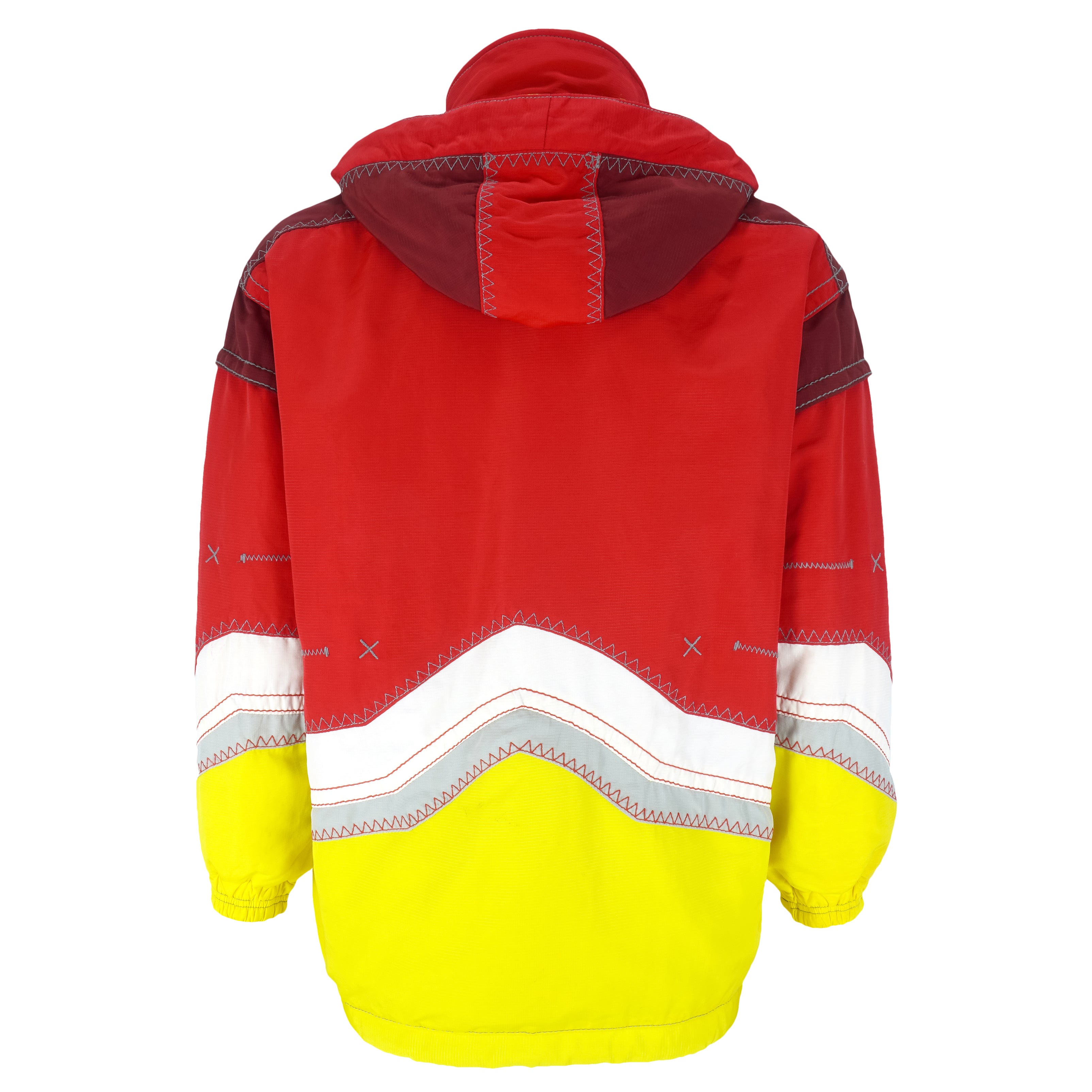 Ellesse - Red EFS France Cocorico Hooded Ski Jacket 1990s Large Vintage Retro