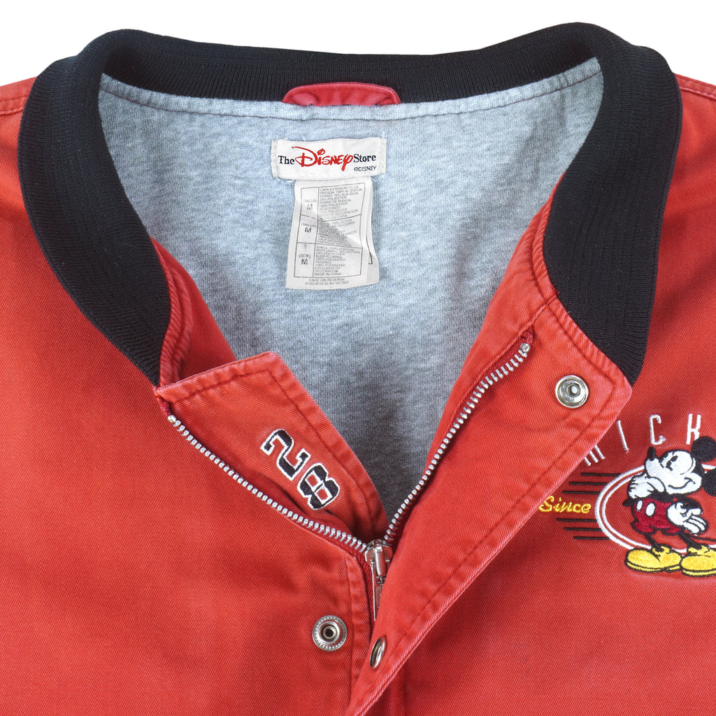 Disney - Mickey Mouse Embroidered Jacket 1990s Medium Vintage Retro