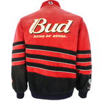 NASCAR (Chase) - Budweiser King Of Beers Button-Up Jacket 1990s Large Vintage Retro