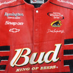 NASCAR (Chase) - Budweiser King Of Beers Button-Up Jacket 1990s Large Vintage Retro
