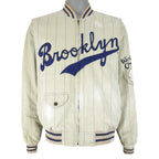 MLB - Brooklyn Dodgers Zip-Up Reversible Jacket 1990s Medium Vintage Retro Baseball