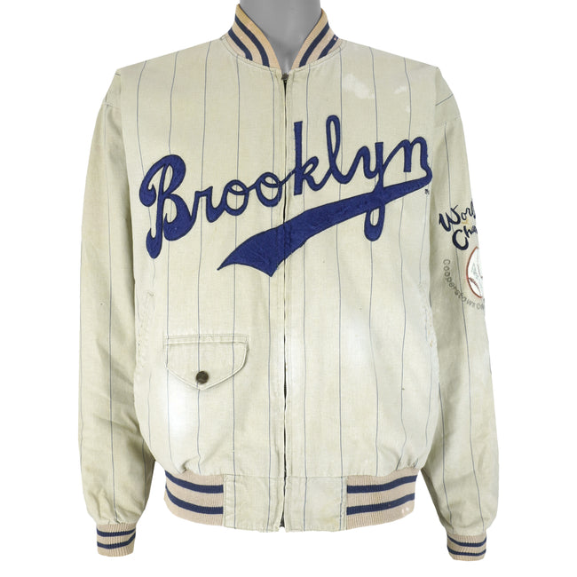 First String 1955 Brooklyn Dodgers World Series Jacket Vintage