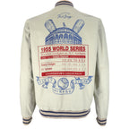 MLB - Brooklyn Dodgers Zip-Up Reversible Jacket 1990s Medium Vintage Retro Baseball