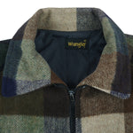 Vintage (Wrangler) - Plaid Zip-Up Fleece Jacket 1990s Medium Vintage Retro