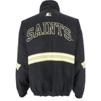 Starter - New Orleans Saints 1/4 Zip Pullover Jacket 1990s Large Vintage Retro Football