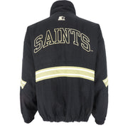 Starter - New Orleans Saints 1/4 Zip Pullover Jacket 1990s Large Vintage Retro Football