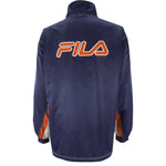 FILA - Blue & Orange Zip-Up Jacket 1990s XX-Large