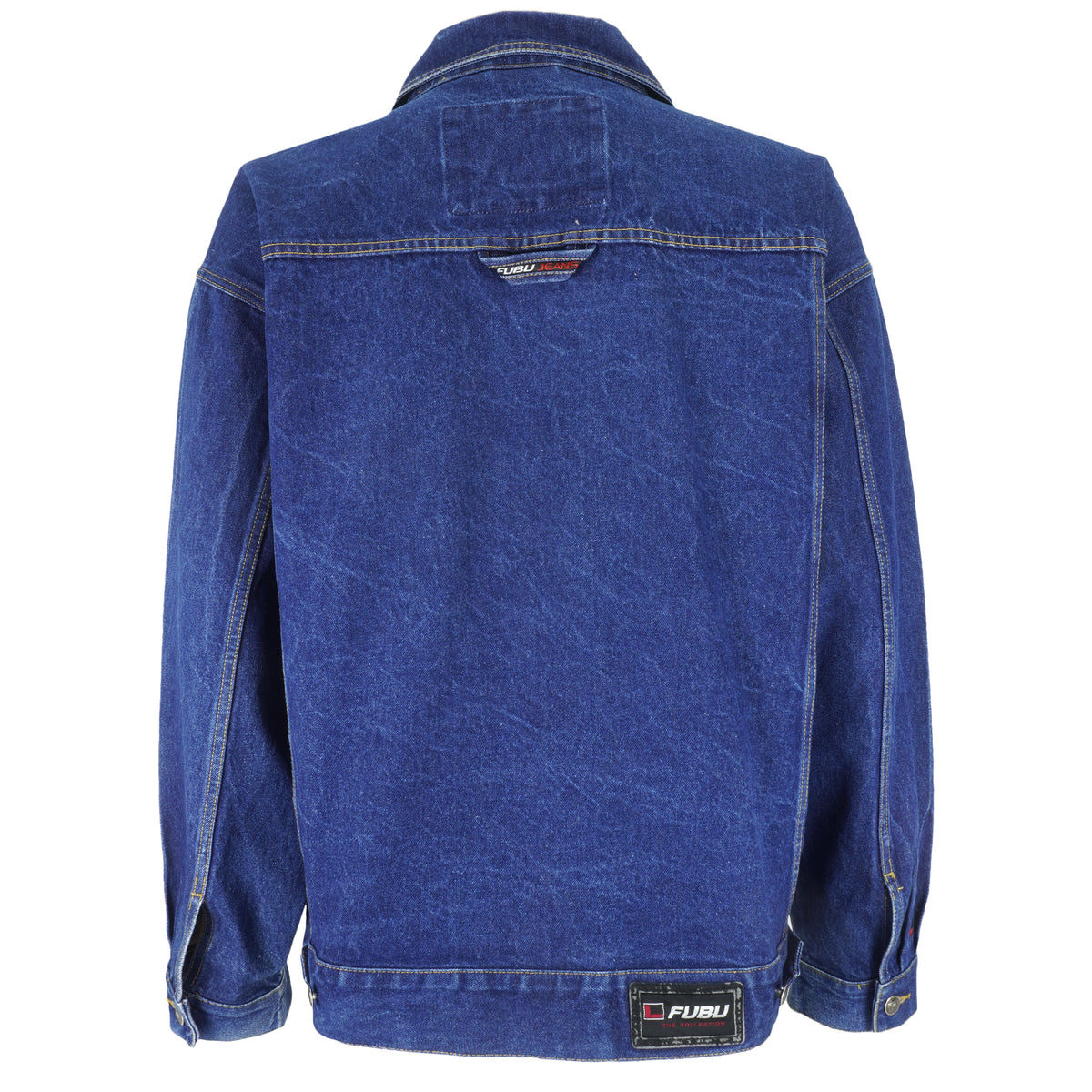 Fubu - Zip-Up Denim Jacket 1990s XX-Large Vintage Retro