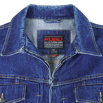 Fubu - Zip-Up Denim Jacket 1990s XX-Large Vintage Retro