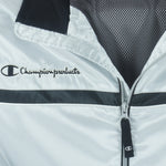 Champion - Silver Embroidered Track Jacket 1990s Medium Vintage Retro