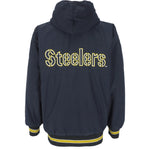 Starter - Pittsburgh Steelers Zip-Up Hooded Jacket 1990s Medium Vintage Retro Football
