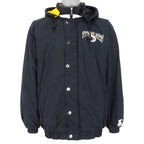 Starter - Pittsburgh Steelers Big Logo Hooded Jacket 1990s Medium Vintage Retro Football