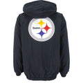 Starter - Pittsburgh Steelers Big Logo Hooded Jacket 1990s Medium Vintage Retro Football